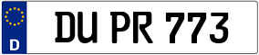 Trailer License Plate